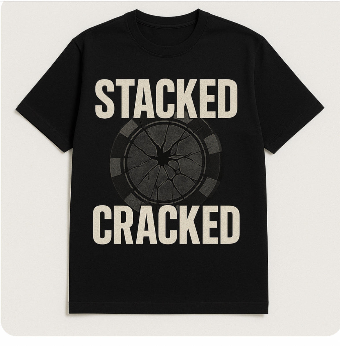 Stacked & Cracked T shirt Mr.BadBeat